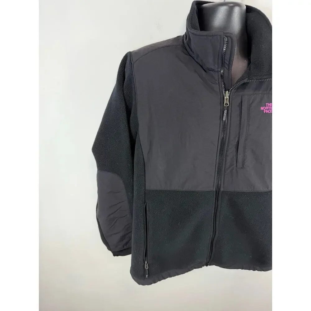 North Face Denali Fleece Jacket Black Womens XL Breast Cancer Edtn Full Zip - Picture 12 of 13